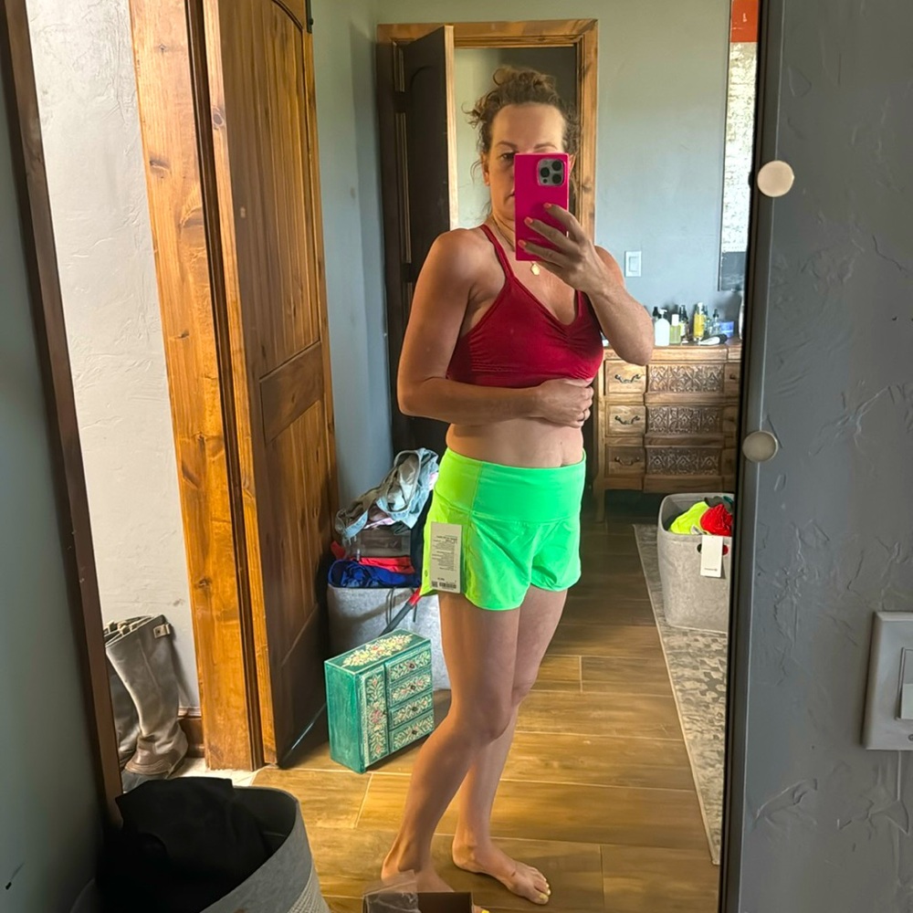 Lulu lime bright green shorts! Brand new, never worn